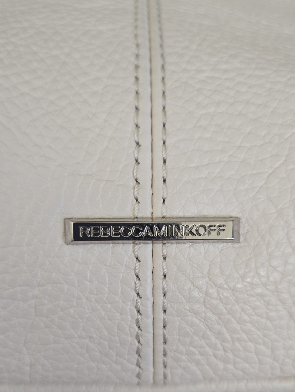 Rebecca Minkoff Cream Pebbled Leather Hobo Bag - Picture 2 of 9
